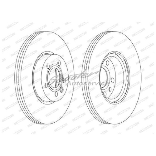 2x Ferodo Bremsscheibe Vorne U.a. Für Hyundai | 7343410