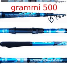 canna pesca storione siluro mt.4,20 potente carbonio anelli doppio ponte