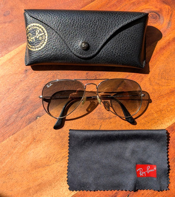 Ray-Ban Aviator Large Metal RB 3025 Sonnenbrille 55 14 Original Herren Vintage