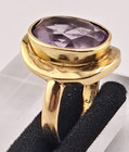 Goldring 333 / 8kt Amethyst Größe 56 in Präsentbox Gelbgold
