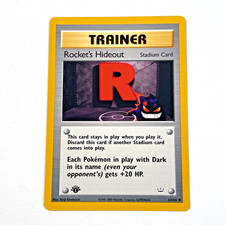 Pokemon TCG 1st Edition Rocket's Hideout 63/64 Neo Revelation WOTC VTG Gengar EX on eBay