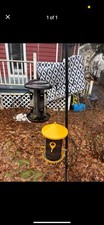 Metal Hanging Seed Bird Feeders Black Yellow Easy Refill  price for both 