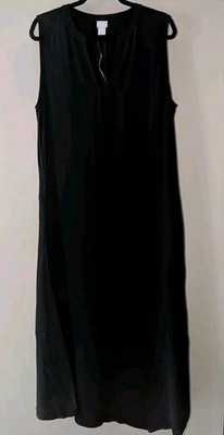 chico black dress Chico's Midi Asym Bias Hem Solid Dress. Size 14. MSRP $159. NWT Rare vintage Betsey Johnson size:24W Chico's women's Size:US28+ Imported.