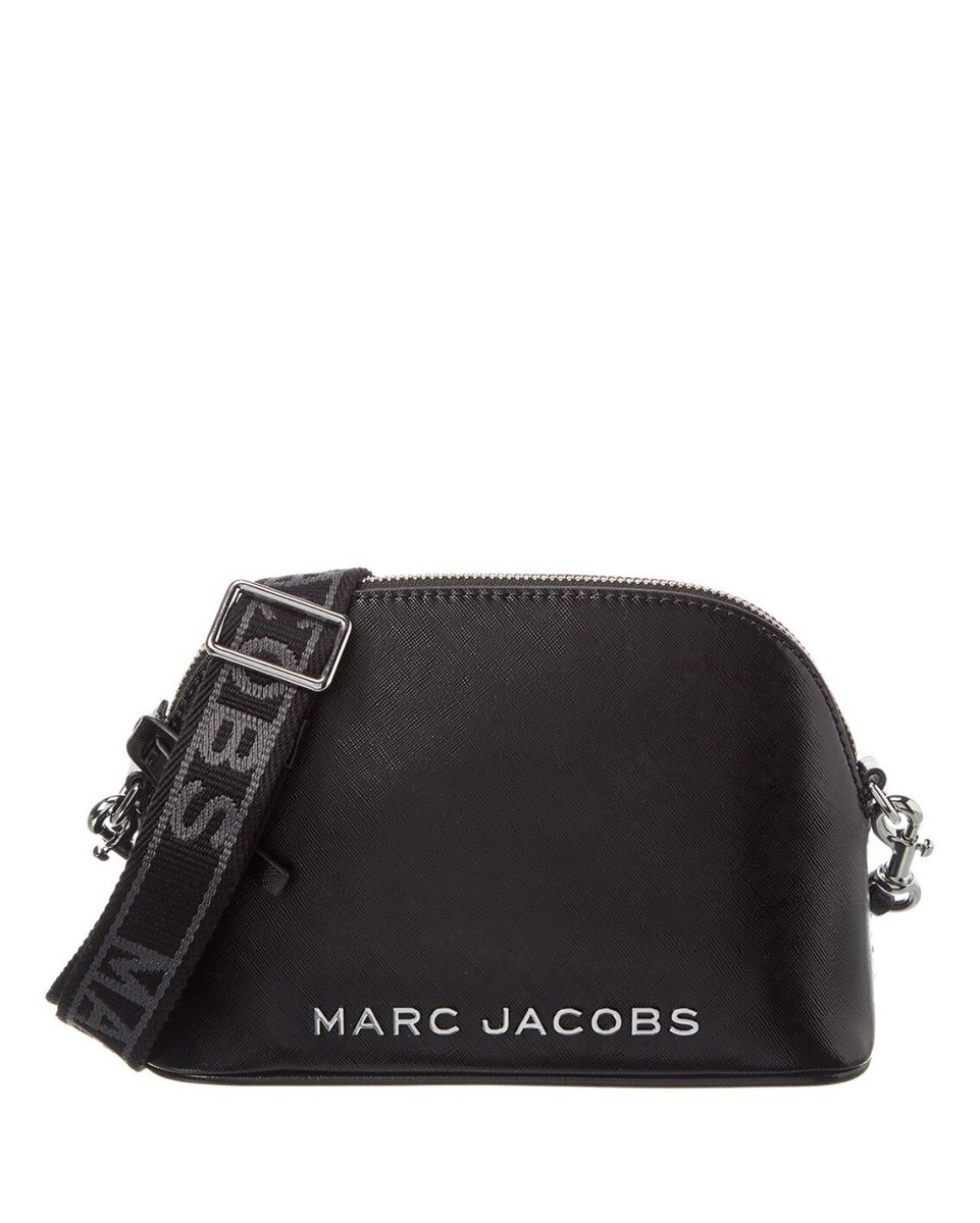 Marc Jacobs Small Dome Leather Crossbody Bag In Black/Silver | eBay