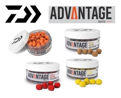 Daiwa Advantage Semi-Buoyant 30g Micro Boilies 6mm / 8mm / 10mm versch. Sorten