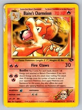 DAMAGED Blaine's Charmeleon 31/132 Unlimited Uncommon Gym Challenge Pokemon on eBay