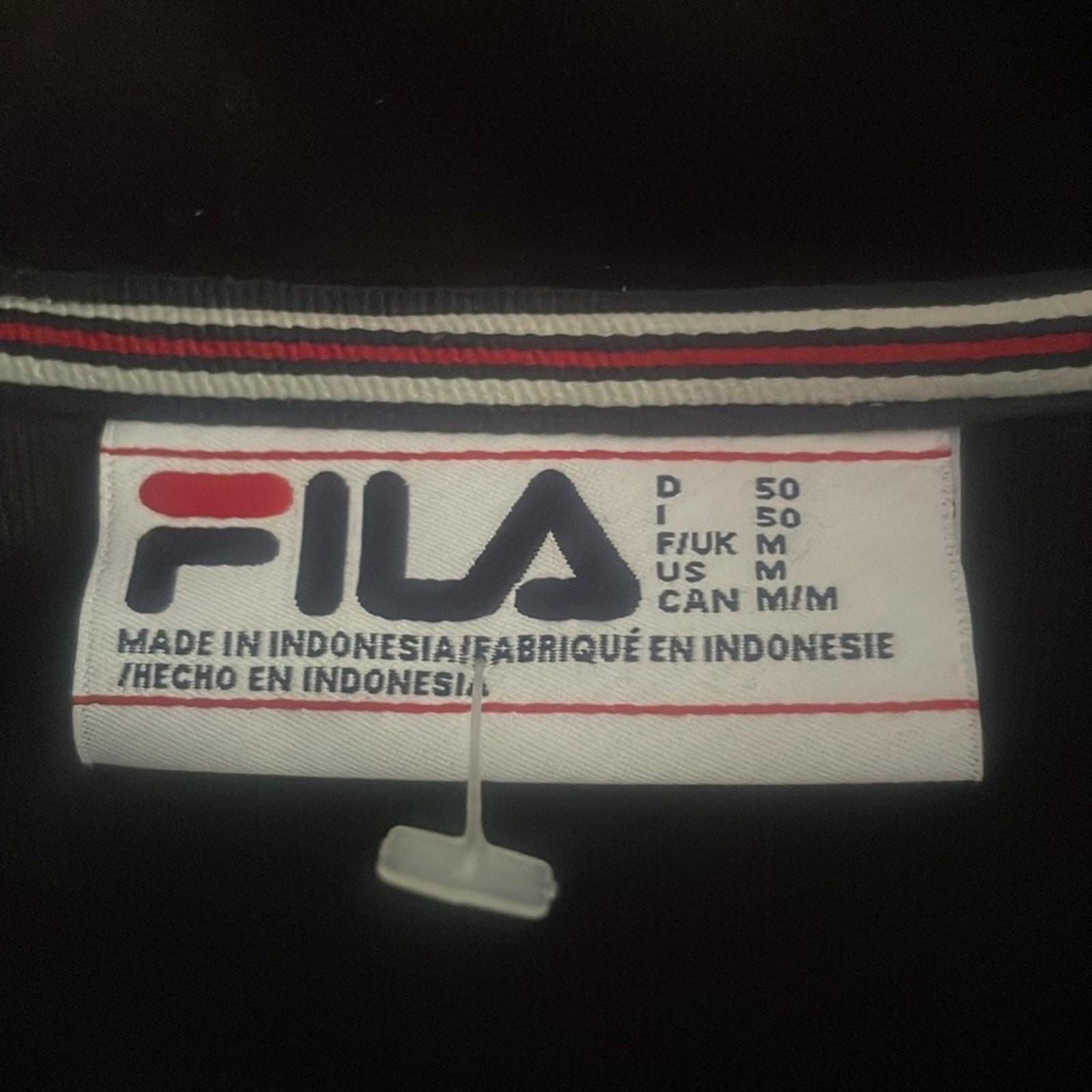 Giacca uomo Fila nuova con etichetta velluto track taglia M