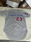 Authentic Ryne Sandberg Rawlings Jersey Chicago Cubs Mens 46 Gray Euc 90s Sewn