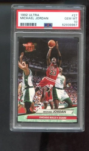 1992-93 Fleer Ultra #27 Michael Jordan PSA 10 Graded Basketball Card Bulls GEM