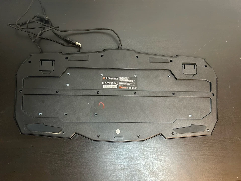 Thermaltake Tt Esports Challenger Prime Gaming Keyboard KB-CHM Working Red Light - Image 2 of 4