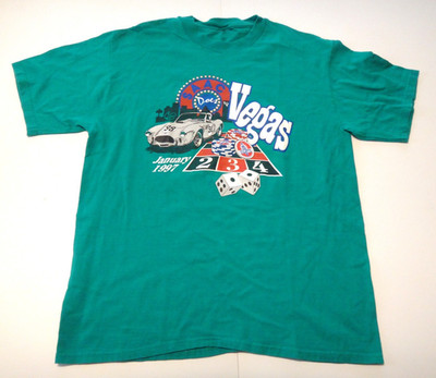 1997 Shelby American Automobile Club T Shirt SAAC Does Vegas Ford AC Cobra