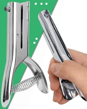 Hole Punch 1/8 Inch, Heavy Duty Single Hole Punch, Paper Card Portable Handhe...