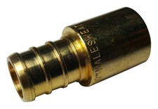 10 PIECES 1/2 PEX X 1/2 MALE SWEAT ADAPTERS BRASS CRIMP FITTINGS - BRASS