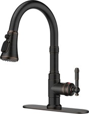 Vintage Kitchen Faucets with Pull Down Sprayer Oil Rubbed Bronze