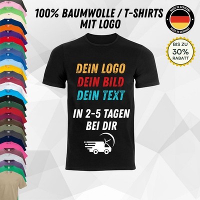 Unisex T-Shirt personalisierbar mit Logo Werbeartikel Arbeitskleidung Wappen_04A
