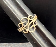 SZ 9.5 Vintage Sterling Silver Wire Filigree 925 Estate Ring