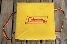 Lot of 4 Floatation Device Yellow Coleman 15”x15”x3” Boat Cushions USCG Approved