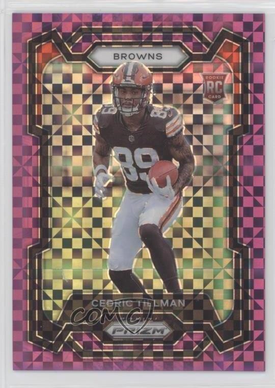 2023 Panini Prizm Rookies Purple Power 15/49 Cedric Tillman #321 Rookie RC 0x2s