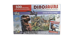 Dinosaurs 500 Pc Puzzle Book Educational Kids STEM Dino Gift