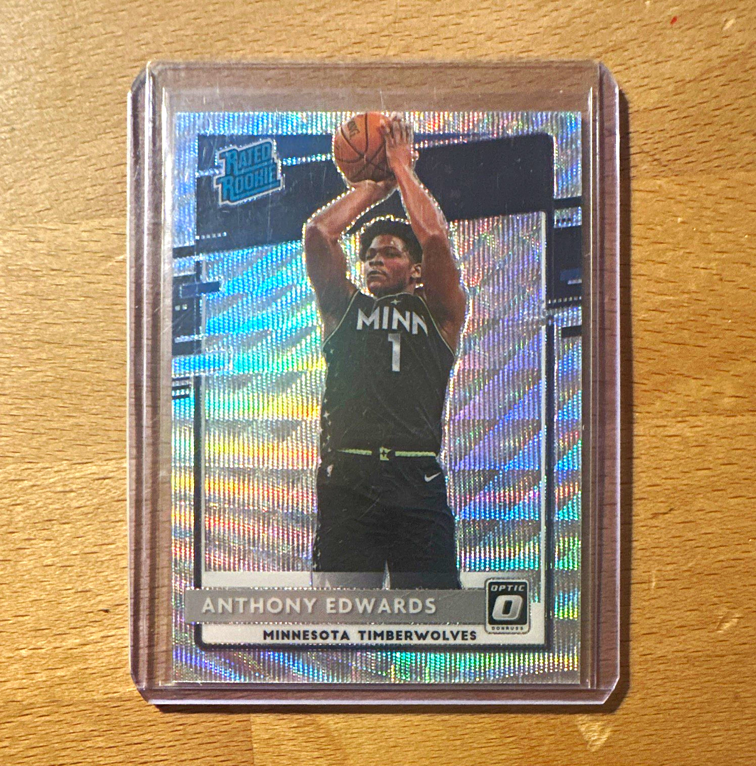 Panini 2020-21 Donruss Optic Rated Rookie Wave Prizm Anthony Edwards #151