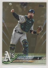 2018 Topps Update Gold 1386/2018 Jonathan Lucroy #US187 8k4