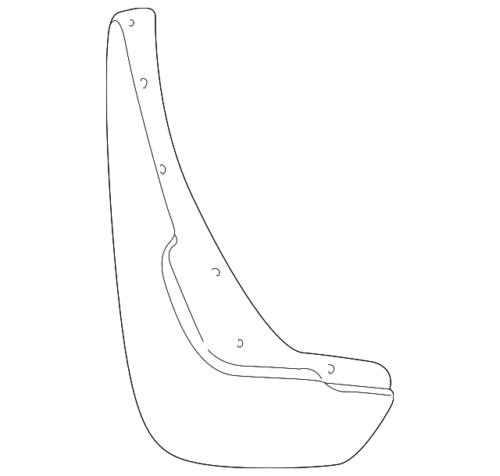 Genuine Volvo S70 V70 98-00 Right Front Splash Guard Mud Flap 9127583