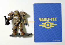 Mega Construx Fallout T-60 Power Armor Micro Mini Figure Rusted + BONUS CARD