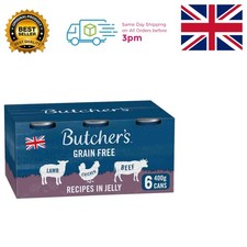 Wholesome 6 x 400g Jelly Meals for Dogs – Fiber-Rich Pate without Additives 3.75 per kilo