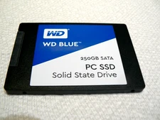 WD Blue 250GB SATA 2.5" SSD Solid State Drive WDS250G1B0A-00H9H0 FULLY TESTED!
