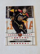2014-15 Leaf In The Game Canada’s Best CONNOR McDAVID Rookie Oilers Card# 11. rookie card picture