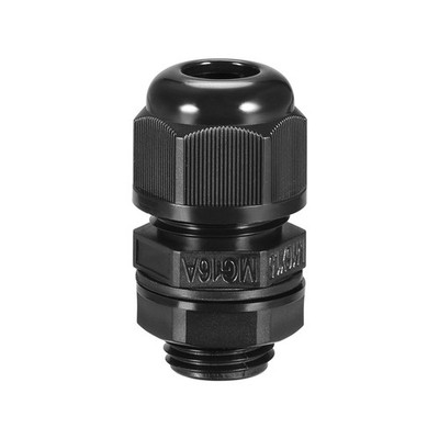 M16 Cable Gland 4 Holes Nylon Joint Locknut fit 2.4-3.4mm Dia Wire