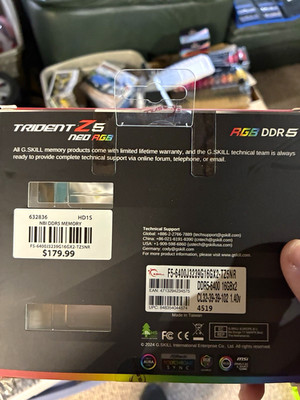G.SKILL Trident Z5 Neo RGB 32GB (2x16GB) DDR5-6400 DIMM
