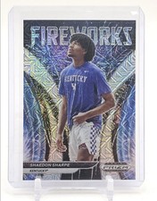 SHAEDON SHARPE 2022-23 PANINI PRIZM DRAFT FIREWORKS MOJO /25