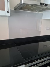 GLASS HOB SPLASHBACK  GREY KITCHEN BACK PANEL BRAND NEW