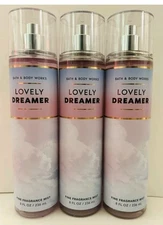 SET OF 3~NEW~Bath & Body Works LOVELY DREAMER 8 Oz Fine Fragrance Mist~VERY RARE