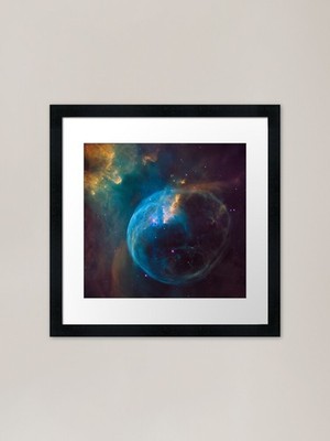 STK205043S-Bubble Nebula, NGC 7635. Framed Wall Art Poster Canvas Print Picture