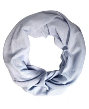 Cotton Soft Touch Vivid Colors Infinity Loop Scarf Scarves Jersey Knit Silver