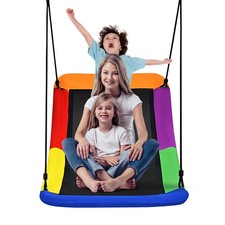 700lb Giant 60" Skycurve Platform Tree Swing for Kids and Adults Multi-Color
