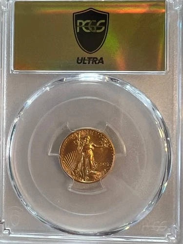 Ultra Breaks GOLDMINE Gold Rush Label 2022 $5 gold eagle PCGS MS70