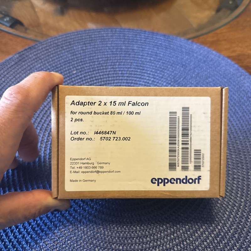 Eppendorf 022639200  Conical Tube Adapters 2 x 15ml for 5702 Centrifuges