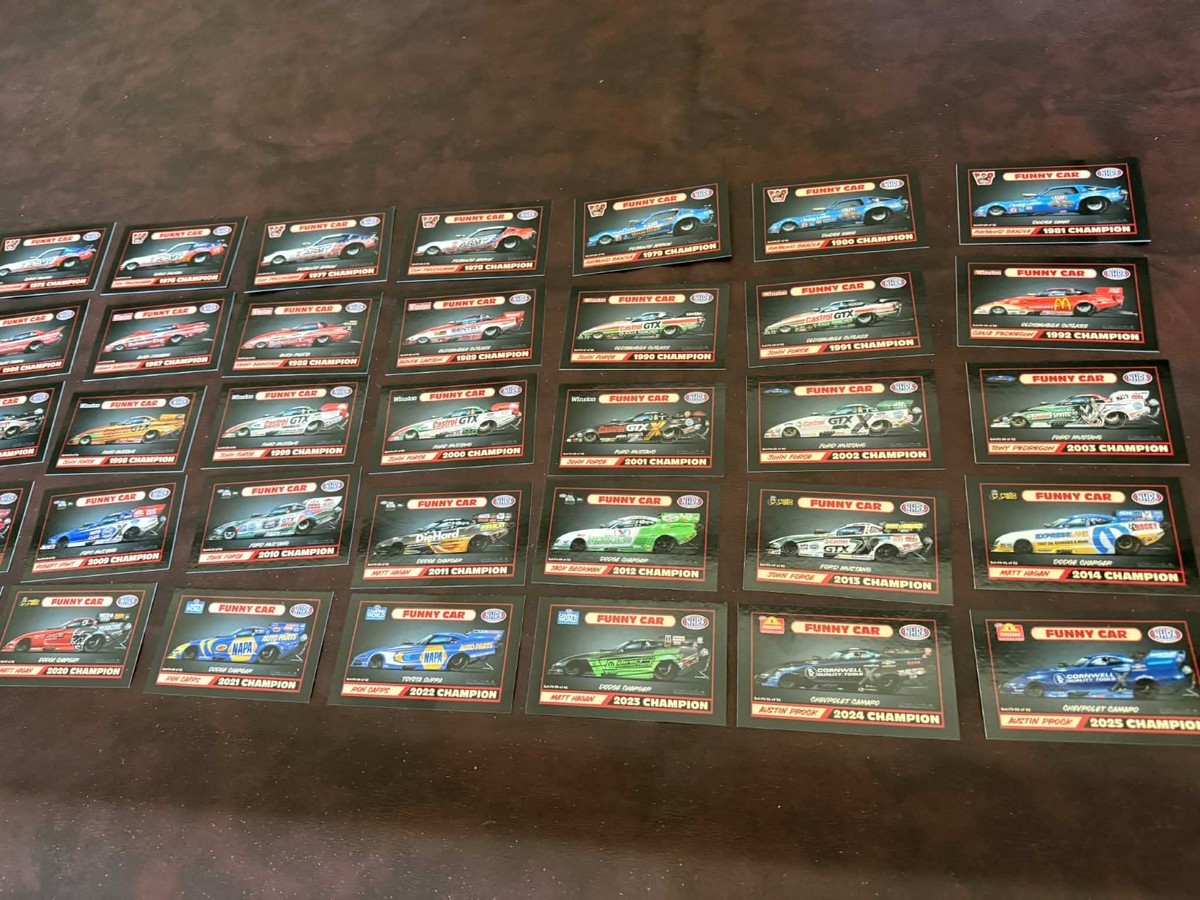 NHRA Nitro Funny Car Champions 1974-2025 trading cards | eBay