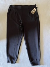 Women s Avia Scuba Pleat Joggers Sandwashed Black Size XL 16-18