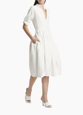 BOTTEGA VENETA Flared Long Sleeve Dress Size 38  $3500