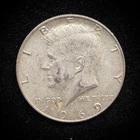 40% Silver 1969 Kennedy Half Dollar - 08-36