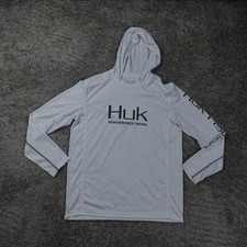 Huk Hoodie Mens Medium Pursuit Vented UPF 50 Sun Protection Fishing Outdoors