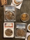 PCGS/NGC MS69 $1 American Silver Eagle Silver Lot 1989 1991 2013 UNC hoard — photo 8