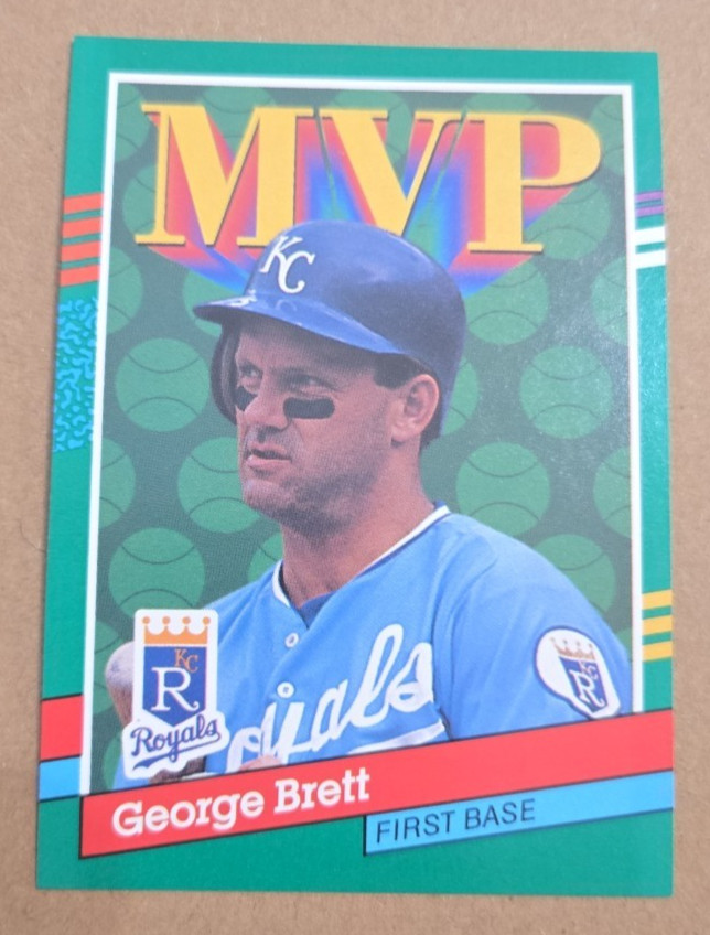 1991 Donruss - George Brett #396 Yellow Stripes on Right Border