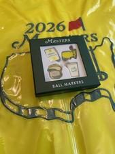 2026 Masters Tournament Concessions 4-Pack Metal Golf Ball Markers Set