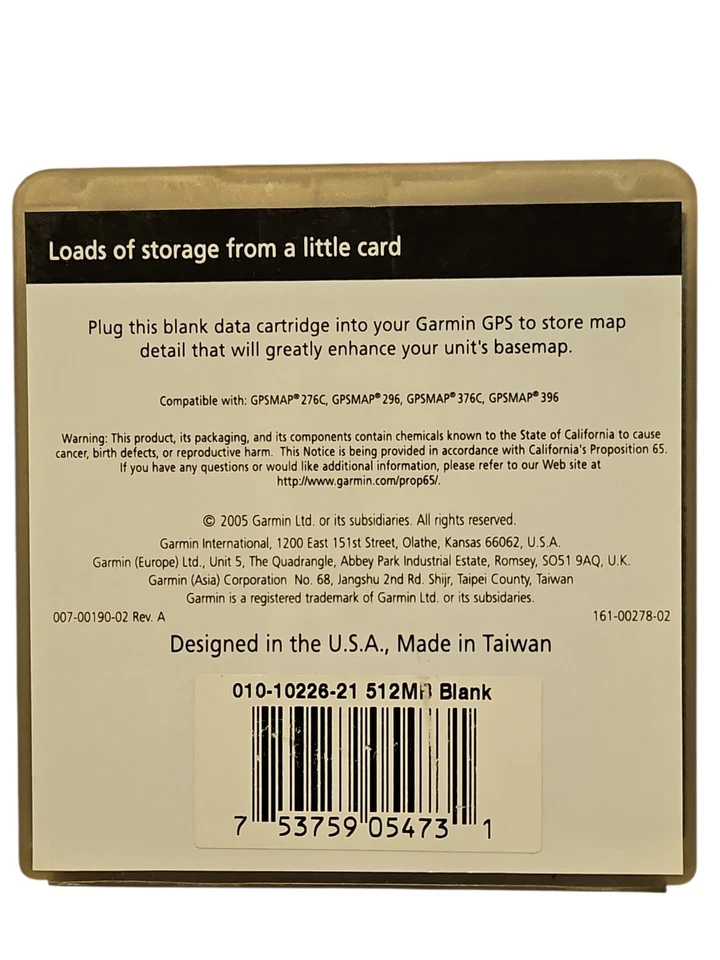 Garmin 512 MB Megabyte Blank Data Card 010-10226-21 - Image 2 of 4