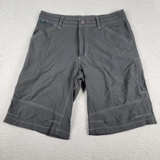 Kuhl Shorts Mens 32 Gray Cargo Hiking Outdoors Hunting Fishing Camping